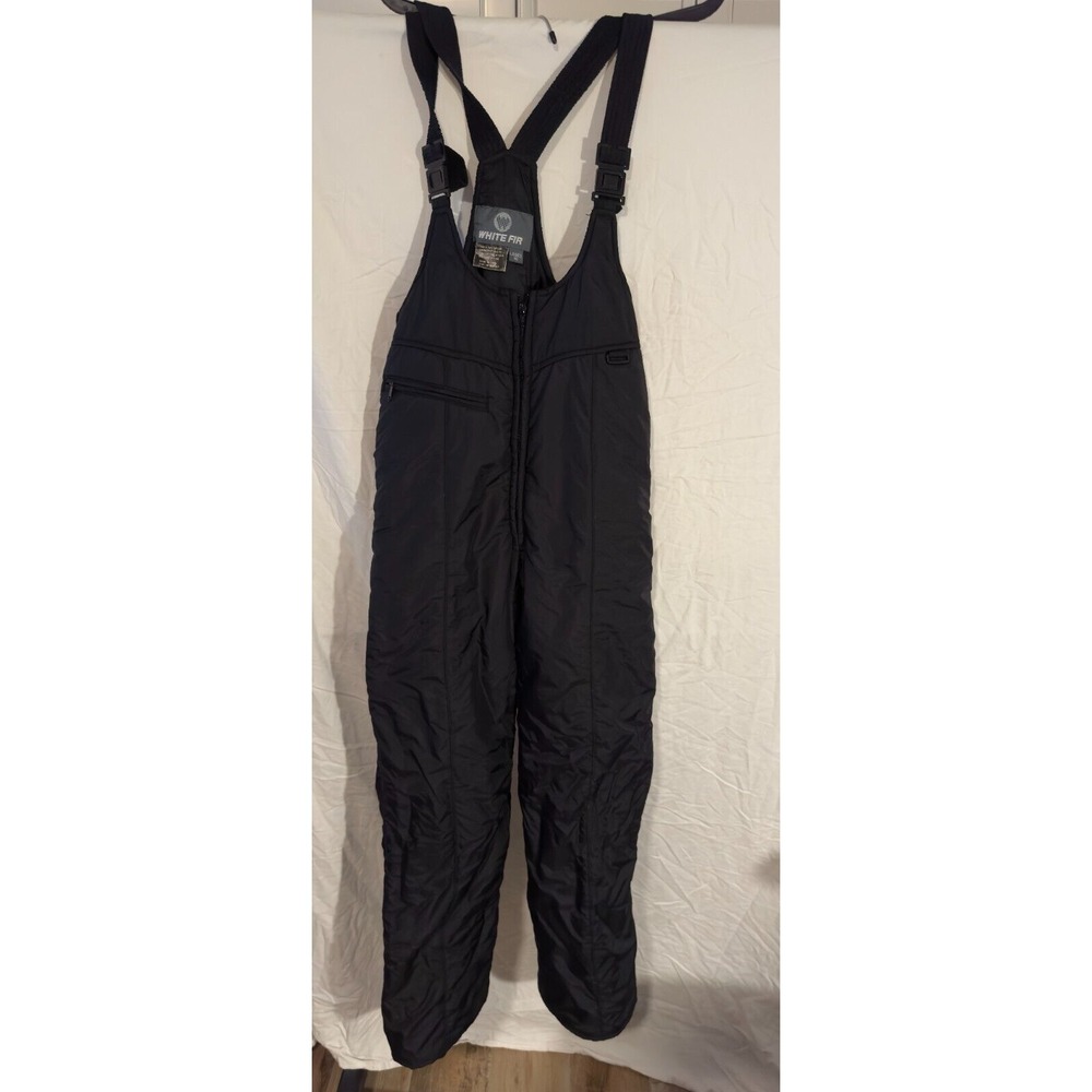 Women's Black Ski Bibs by White‎ FIR Size 10